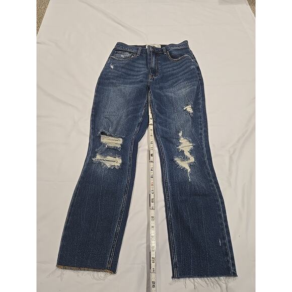 Abercrombie & Fitch Mom Jean 27/4R Distressed Look (4a) - Picture 1 of 9